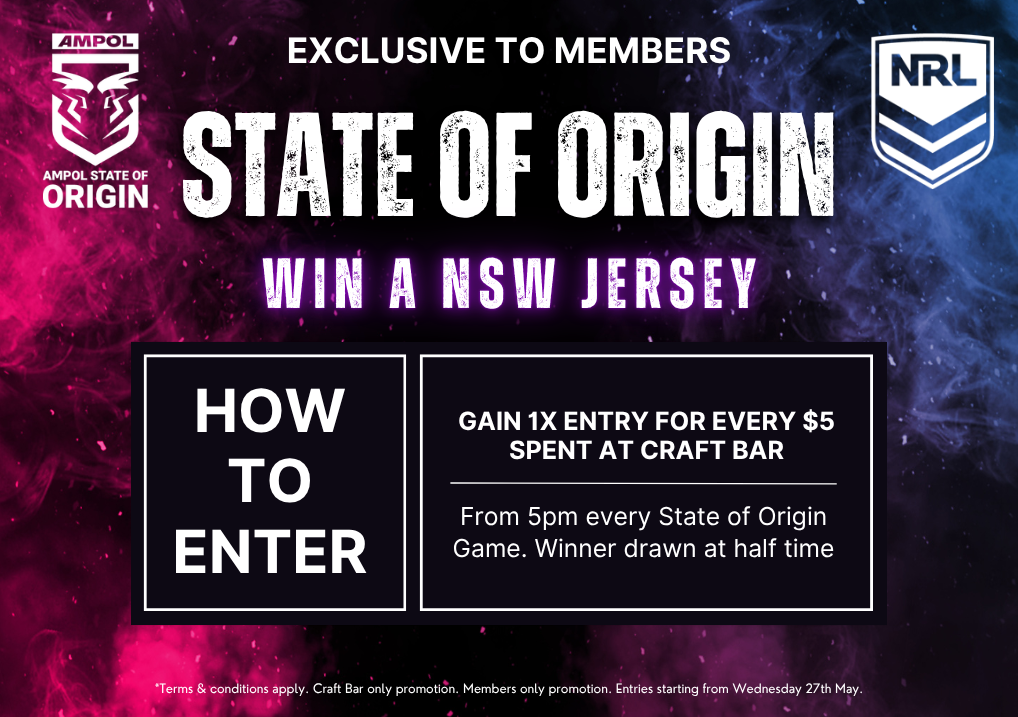 State of Origin giveaway at wests illawarra