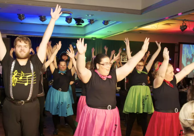 A performances from The Disability Trust Gala Night in 2015.