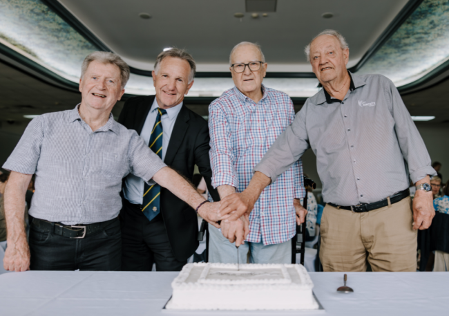 Let us eat cake, at the 2025 Heritage Luncheon.