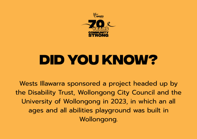 The all age and all ability playground was opened in 2023.