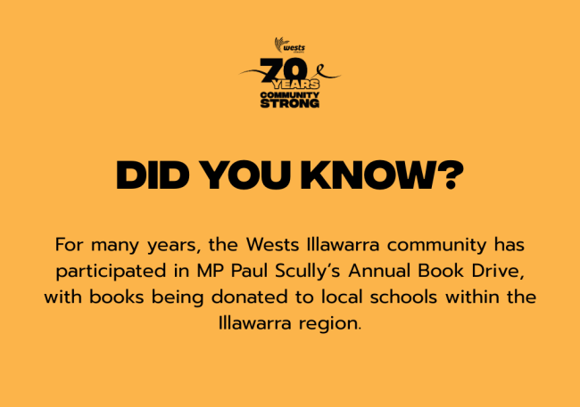 The Book Drive runs annually in November-December.