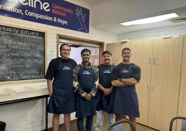 Another staff volunteer day, this time helping out at Lifeline Community Kitchen in Wollongong.
