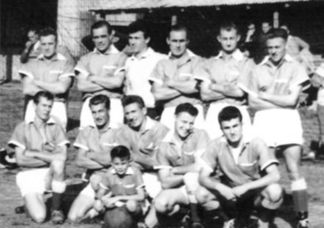 The 1958 Unanderra Hearts Men's team.