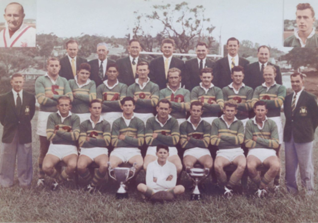 The 1957 Western Suburb Rugby League premiership team, who won 22-6 over Wollongong.